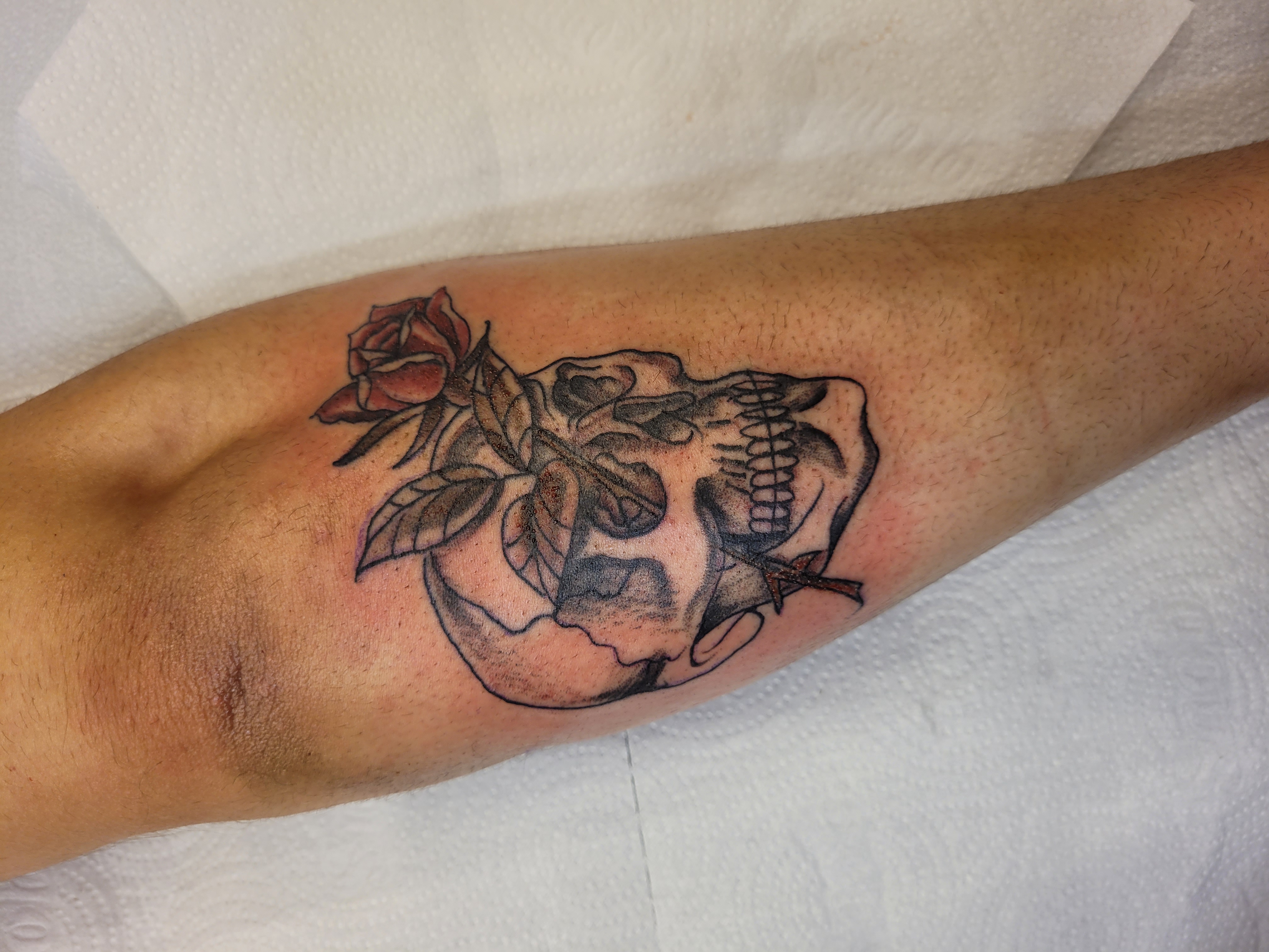 Tattoo Skull Flower